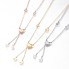 304 Stainless Steel Butterfly Lariat Necklaces NJEW-I240-17-1