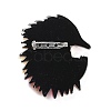 Fashion Hedgehog Acrylic Badge JEWB-C013-05-2