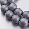 Non-magnetic Synthetic Hematite Bead Strands X-G-F337-44-1