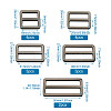 Zinc Alloy Buckles PALLOY-TA0002-16-16