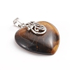 Natural Tiger Eye Pendants G-I275-03G-2