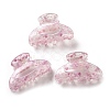 Transparent Floral Pattern Acrylic Claw Hair Clips PW23031332736-1