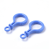 Opaque Solid Color Bulb Shaped Plastic Push Gate Snap Keychain Clasp Findings KY-T021-01C-3