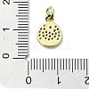 Brass Micro Pave Cubic Zirconia Pendants KK-H475-15G-03-3