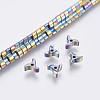 Electroplated Non-magnetic Synthetic Hematite Bead Strand G-E495-14E-1