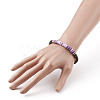 Polymer Clay Heishi Beads Stretch Bracelets BJEW-JB05811-02-4