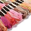 18 Skeins 18 Colors 6-Ply Polyester Embroidery Floss OCOR-M009-01C-02-2