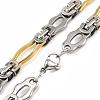 201 Stainless Steel Links Chain Necklace NJEW-F22-39D-GP-2