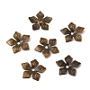 5-Petal Iron Bead Caps IFIN-WH0070-10AB-2