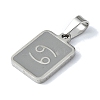 304 Stainless Steel Pendants STAS-C097-56P-02-2