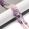 Natural Rose Quartz & Amethyst Beads Strands G-L610-B13-01-2