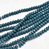 Faceted Rondelle Glass Beads Strands X-GLAA-I033-3mm-05-1