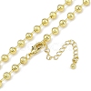 Rack Plating Brass Ball Chain Necklaces for Women NJEW-K382-12B-G-2