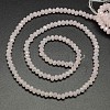 1 Strand Electroplate Opaque Solid Color Crystal Glass Rondelle Beads Strands X-EGLA-F048A-02AB-2
