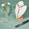 DICOSMETIC 4Pcs 2 Colors ABS Plastic Imitation Pearl Rosary Bead Necklaces Set NJEW-DC0001-04-5