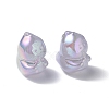 UV Plating Rainbow Iridescent Acrylic Beads PACR-M003-15D-2