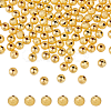 DICOSMETIC 200Pcs Brass Textured Beads KK-DC0004-05-1