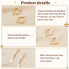 AHADERMAKER 30Pcs Brass Clip-on Earring Findings KK-GA0001-54G-3