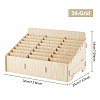 24-Grid Wooden Cell Phone Storage Box CON-WH0094-05B-2