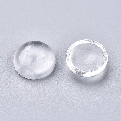 Natural Quartz Crystal Cabochons X-G-P393-R50-12MM-A-1