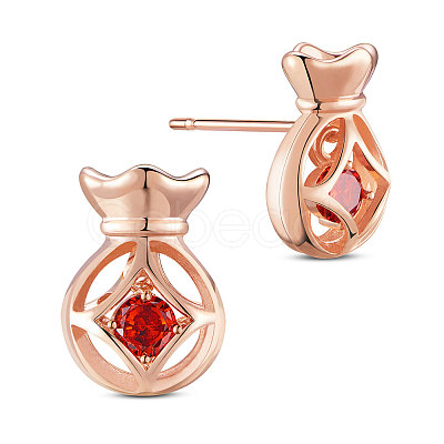 SHEGRACE Brass Stud Earrings JE732A-1