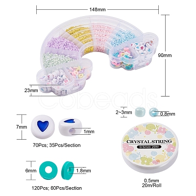 DIY Glass Seed Beads Bracelet Making Kit DIY-YW0004-82-1