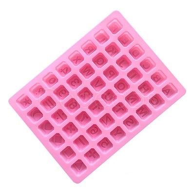 48-Cavity Silicone Letter & Number Wax Melt Molds STAM-PW0003-25-1