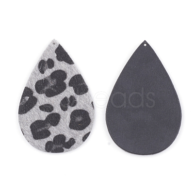 PU Leather Big Pendants FIND-T020-047-1