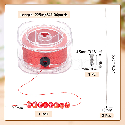 Polyester Thread TOOL-WH0053-64-1