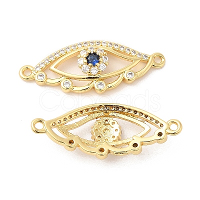 Brass Micro Pave Colorful Cubic Zirconia Connector Charms ZIRC-L103-004G-1