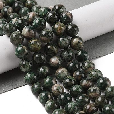 Natural Green Quartz Round Beads Strands G-Q171-D02-03-1