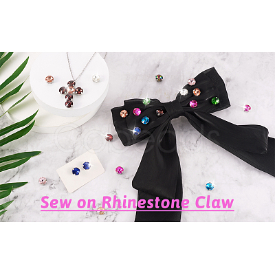 Cheriswelry 180Pcs 12 Colors Sew on Rhinestone DIY-CW0001-39-1