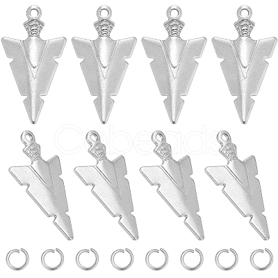 CREATCABIN 50Pcs 201 Stainless Steel Pendants STAS-CN0001-21-1