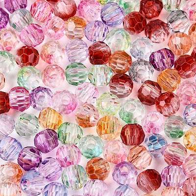 Baking Paint Electroplate Transparent Glass Seed Beads SEED-N006-07-1