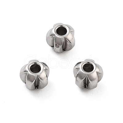 Non-Tarnish 202 Stainless Steel Beads X-STAS-U012-04A-P-1