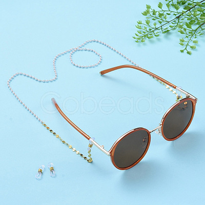 Brass Chain Eyeglasses Chains AJEW-EH00031-1