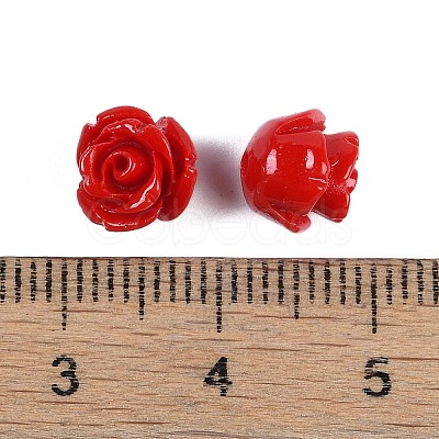 Synthetic Coral Carved Beads CORA-C003-18-1