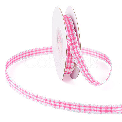 10 Yards Flat Polycotton(Polyester Cotton) Ribbon OCOR-TAC0030-01E-1