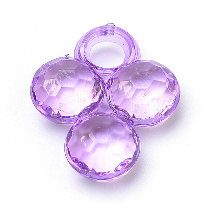 Transparent Acrylic Pendants X-TACR-S144-53-1