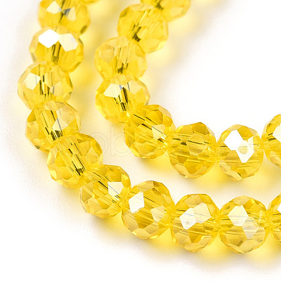 Electroplate Glass Beads Strands EGLA-A034-T4mm-A35-1