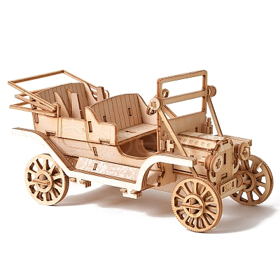 Classic Cars DIY Wooden Assembly Toys Kits for Boys and Girls PW-WGE799A-01-1