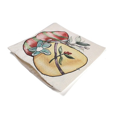 Easter Theme Linen Throw Pillow Covers AJEW-H146-01D-1