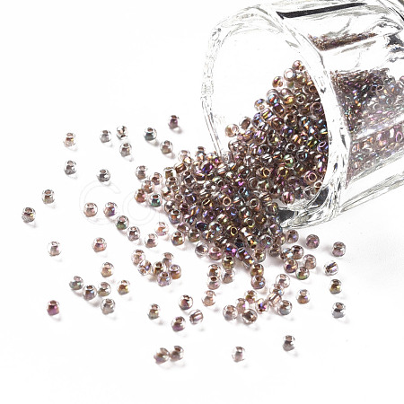 11/0 Grade A Transparent Glass Seed Beads X-SEED-N001-E-323-1