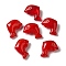 Lampwork Beads, Dolphin, Red, 15x21x9mm, Hole: 1mm, about 35~40pcs/100g