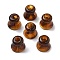 Two Tone Acrylic Beads, Imitation Gemstone Beads, Column, Coconut Brown, 17.5x16.5mm, Hole: 5mm and 12.5mm.