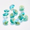 Faceted Glass Rhinestone Charms, Imitation Austrian Crystal, Cone, Aquamarine, 10x4.5mm, Hole: 1mm