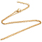 Ion Plating(IP) 304 Stainless Steel Cable Chain Necklace, with Lobster Claw Clasps, Real 18K Gold Plated, 23.6 inch(60cm), 1.6mm