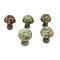 Natural Unakite Healing Mushroom Figurines, Reiki Energy Stone Display Decorations, 20mm