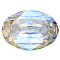 Preciosa&reg MAXIMA Crystal Fancy Stones, Czech Crystal, 435 12 601 Oval, Dura Foiling, Crystal AB, 14x10mm