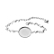 Stainless Steel Link Chain Bracelet Making, with Round Trays, DIY Handmade Jewelry Accessories, Stainless Steel Color, Dolphin, Inner Diameter: 3/4 inch(2cm)